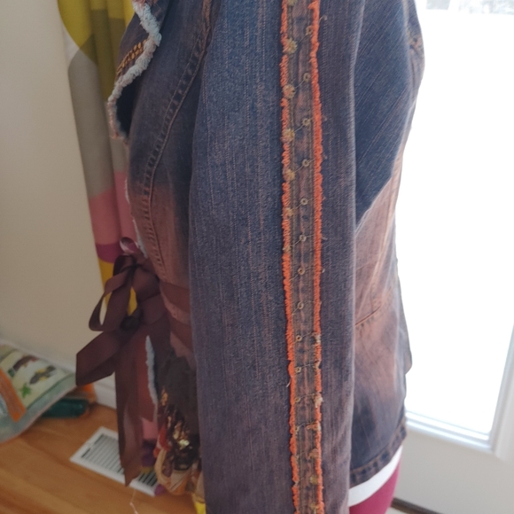 NWOT Amazing unique Chagall Jean jacket - Picture 4 of 10